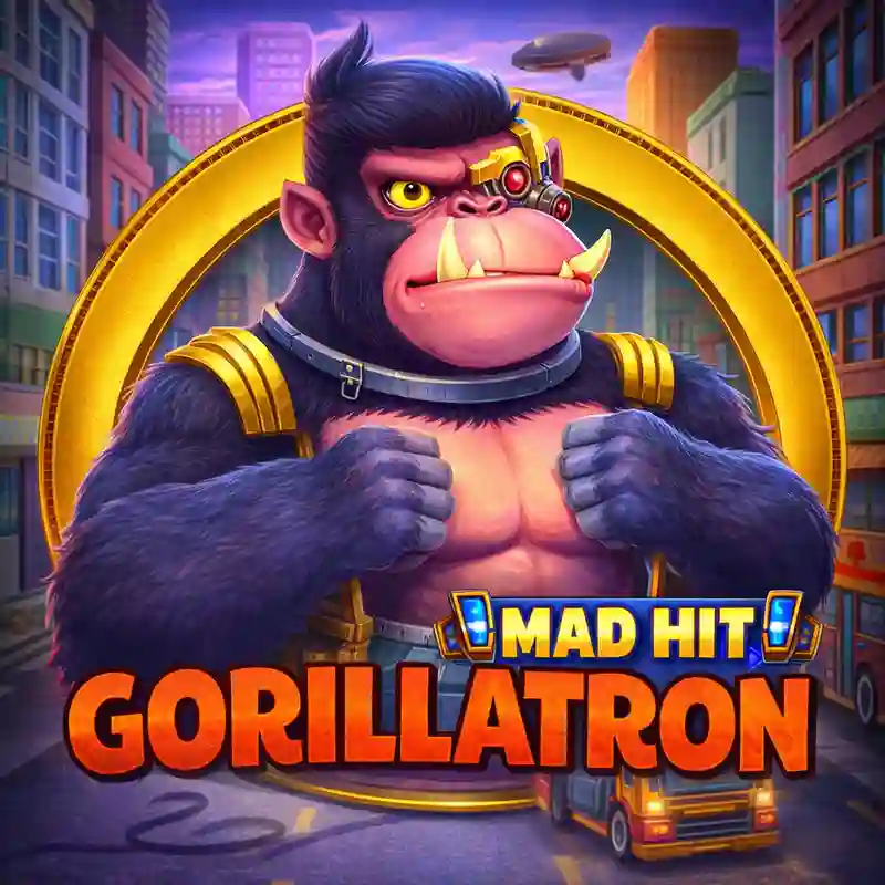 Mad Hit Gorillatron slot game logo